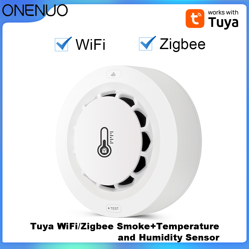 Smoke Detector Interconnected - Tuya WiFi or Zigbee Smoke Detector