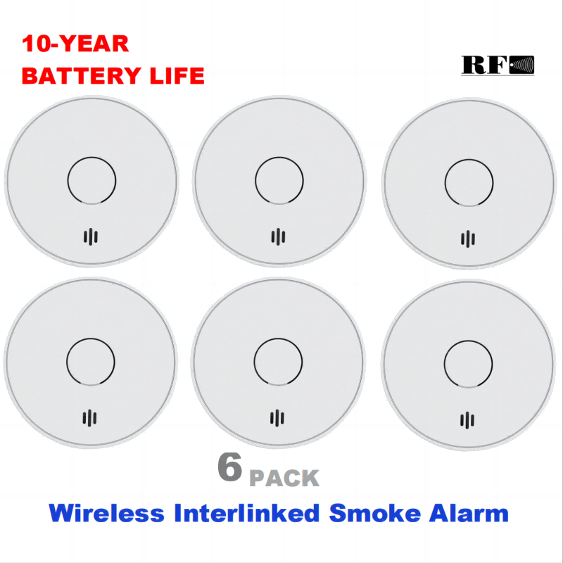 Wireless Interlinked Smoke Ala - Smoke Detector Interconnected reseña y precio