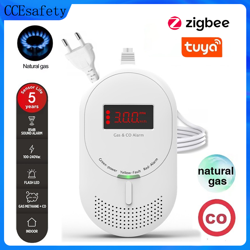 CCEsafety Zigbee Tuya Gas CO D - Co Detector Plug reseña y precio