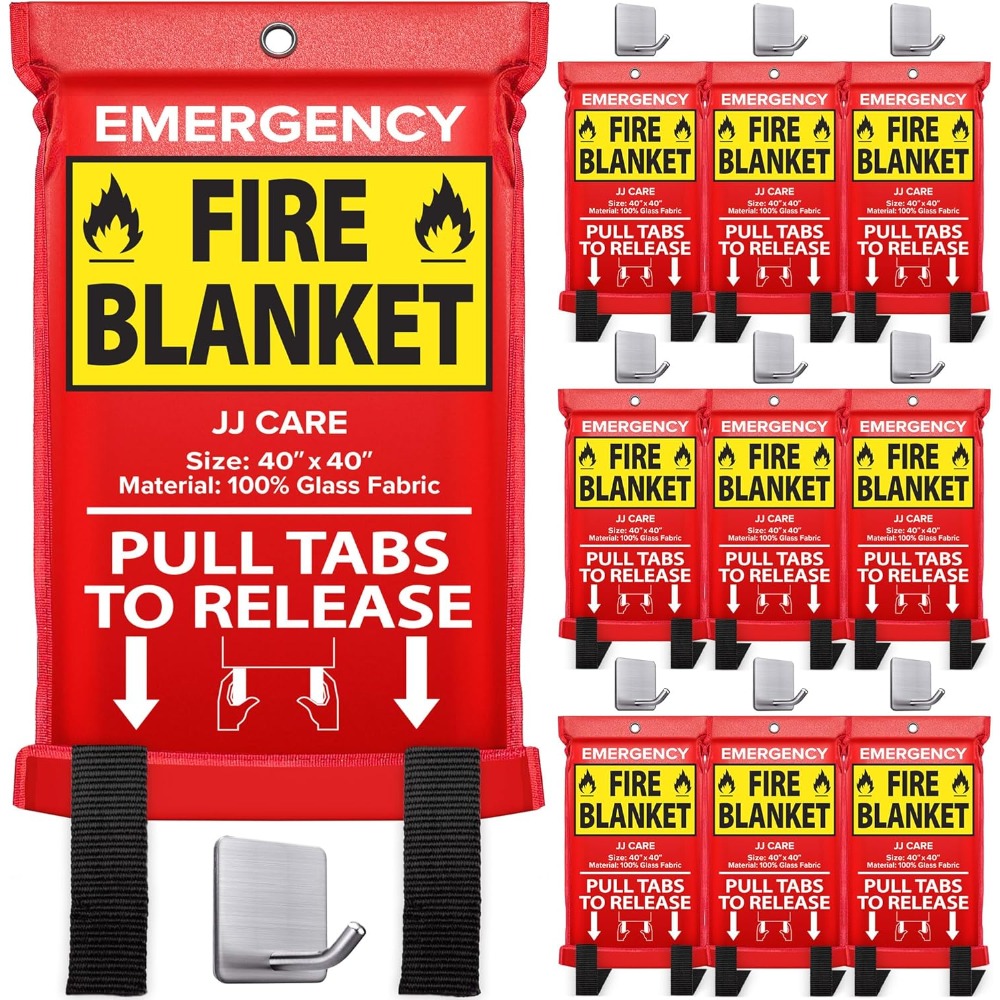 Fire Blanket – 10 Packs with H - Fire Blanket Kitchen reseña y precio