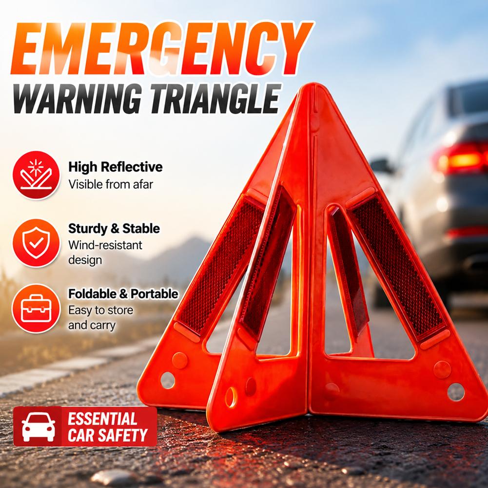Reflective Triangle Warning Si - Emergency Exit Sign reseña y precio