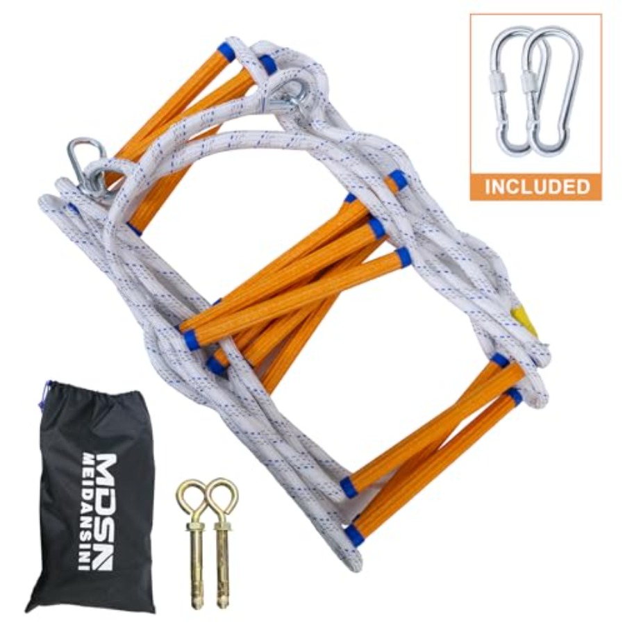Rope Ladder, 49 Feet Emergency - Fire Escape Ladder reseña y precio