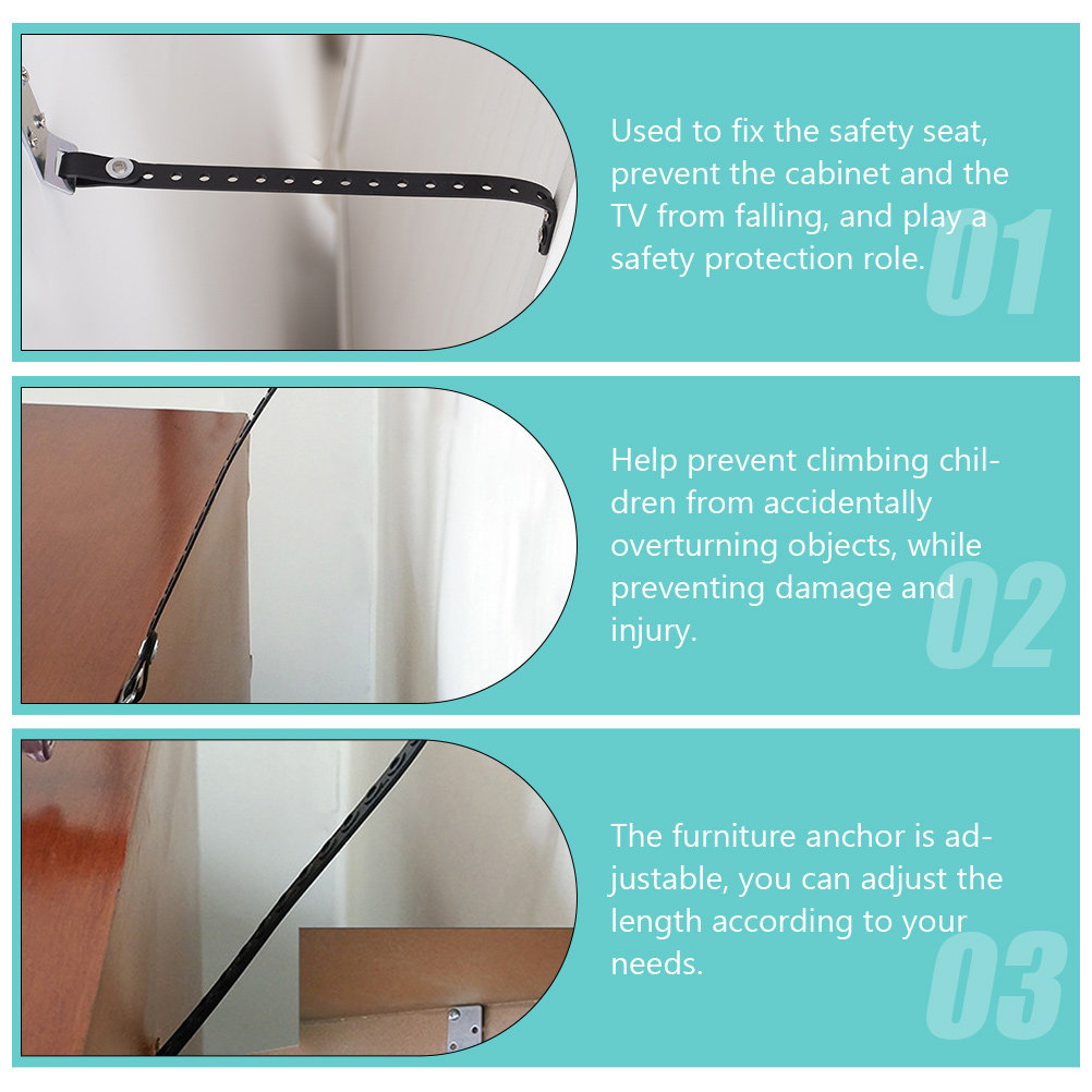 2pcs Anti Tip Earthquake Strap - Earthquake Anchor Strap reseña y precio