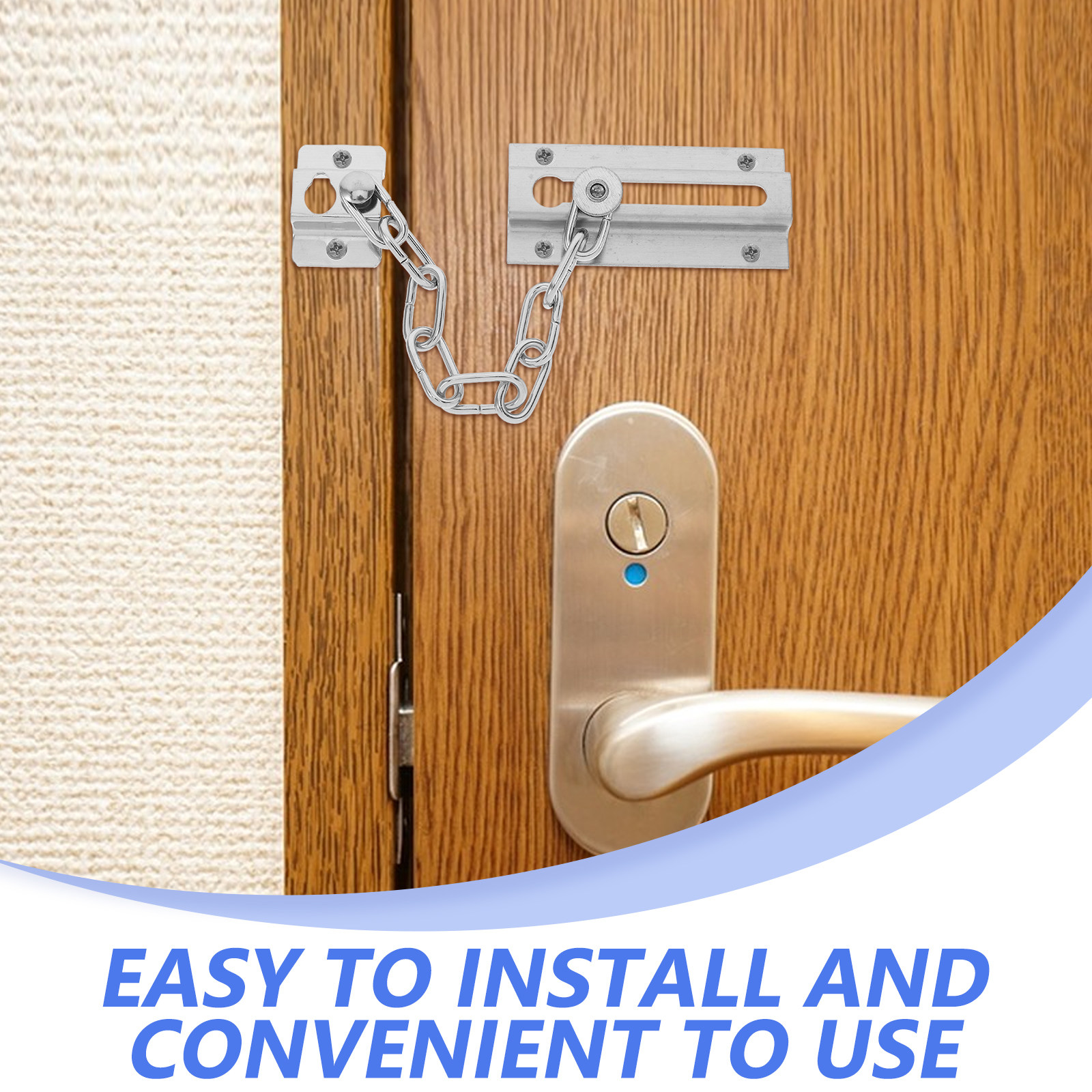 Chain Lock Door Stopper Anti T - Security Chain Door reseña y precio