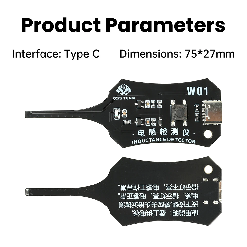W01 Type C Inductance Tester M - Co Detector Plug reseña y precio