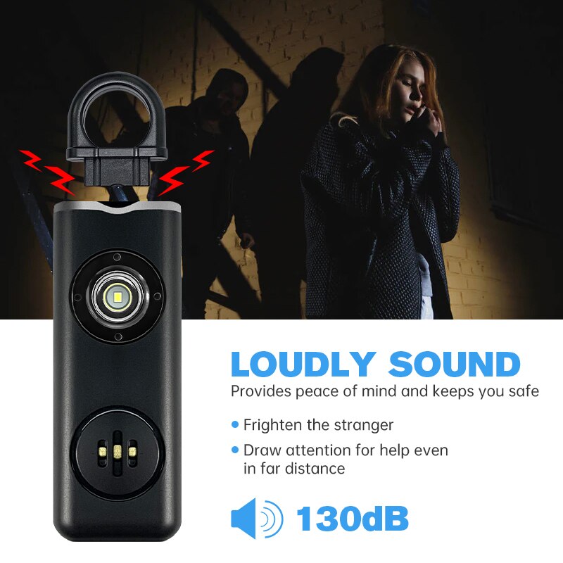 Women's 130dB Personal Safety  - Personal Alarm Keychain reseña y precio