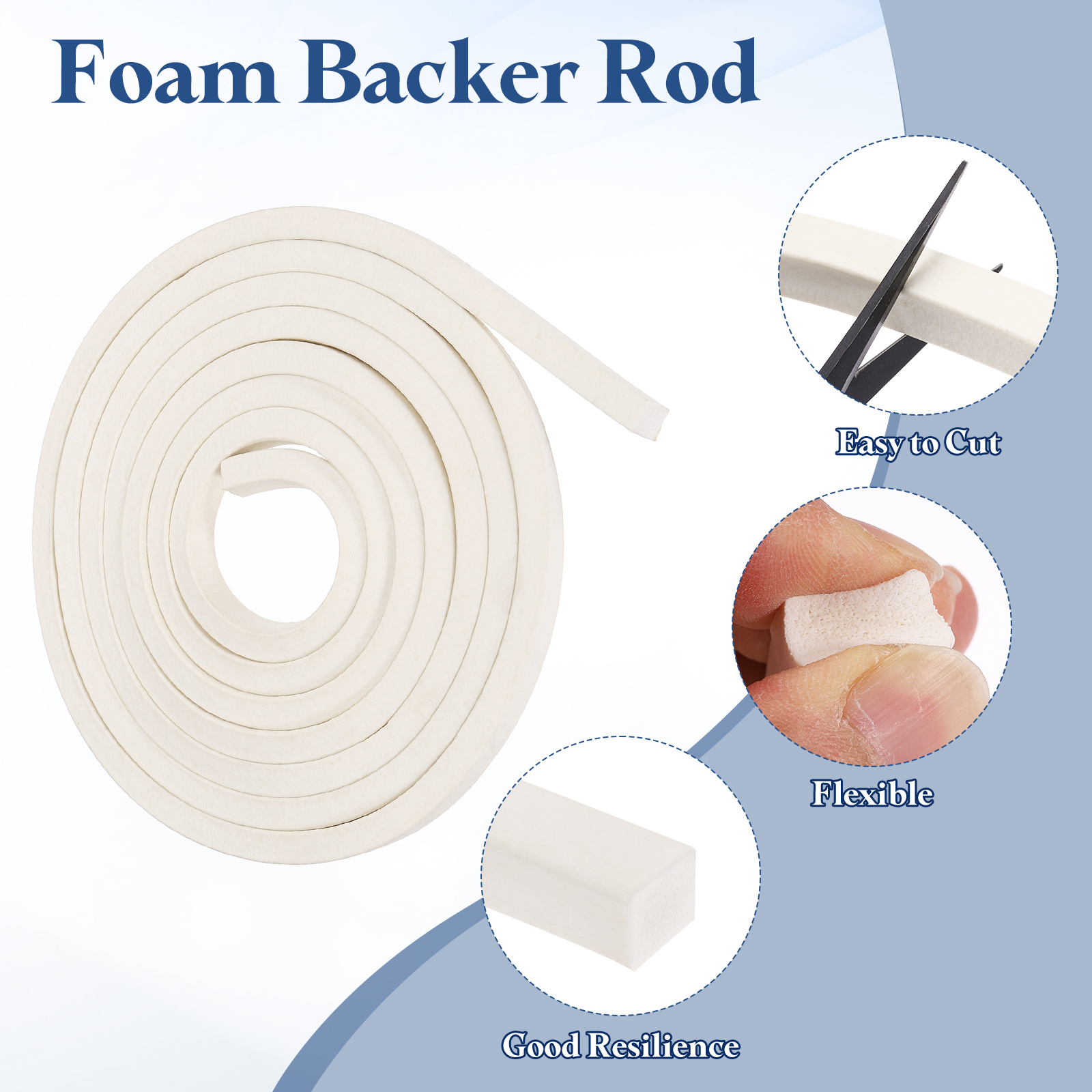 Uxcell 2.5Meters White Foam Ba - Window Lock Bar reseña y precio