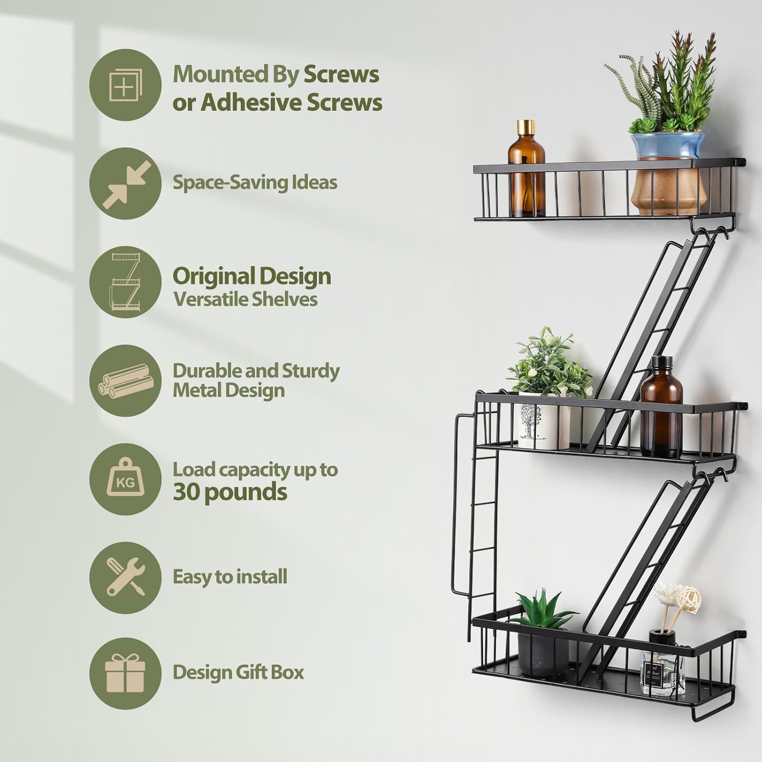 Fire Escape Wall Shelf - New Y - Fire Escape Ladder reseña y precio