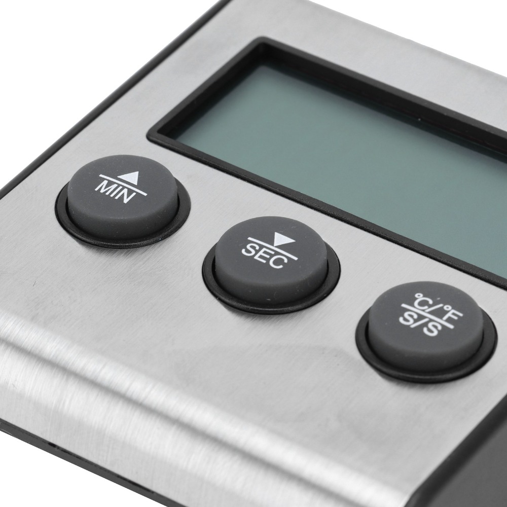 Silver Digital BBQ Meat Thermo - Pool Alarm Float reseña y precio