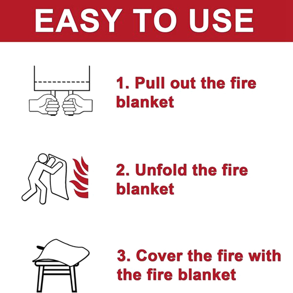 AED2-Emergency Fire Blanket, F - Fire Blanket Kitchen reseña y precio