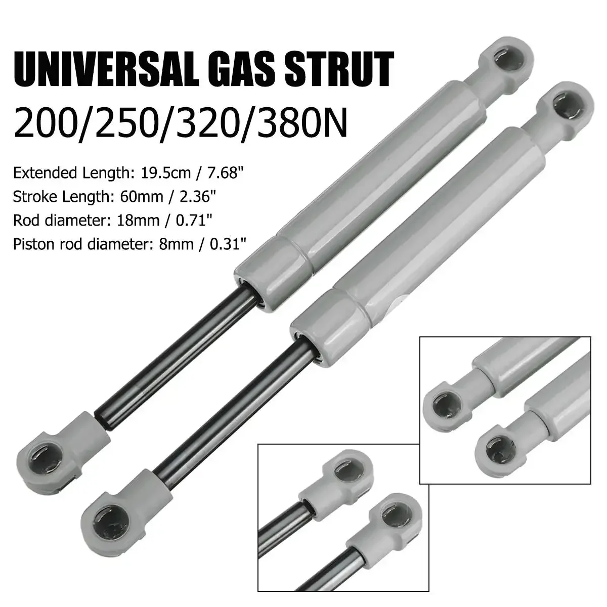 200-380N 195mm 8mm for RV Bed  - Window Lock Bar reseña y precio
