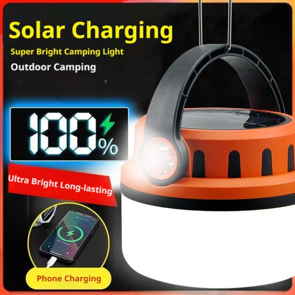 Solar Rechargeable Camping Lan - Power Outage Light reseña y precio