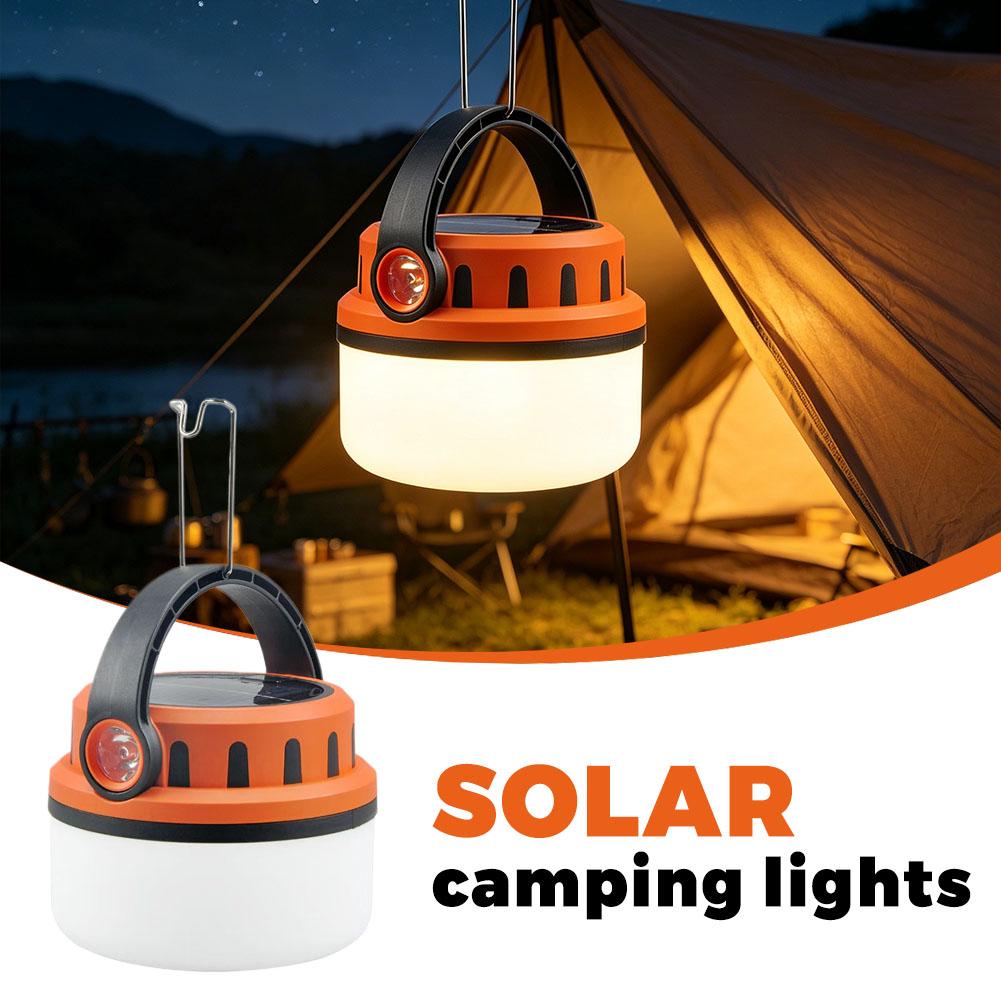 Solar Rechargeable Camping Lan - Power Outage Light reseña y precio