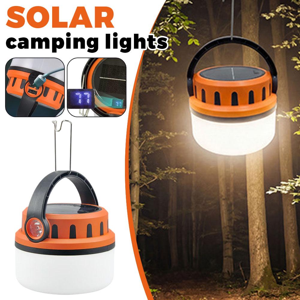 Solar Rechargeable Camping Lan - Power Outage Light reseña y precio